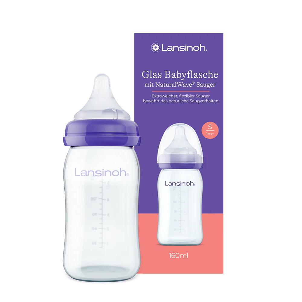 Glas-Babyflasche mit NaturalWave® Sauger 160 ml
