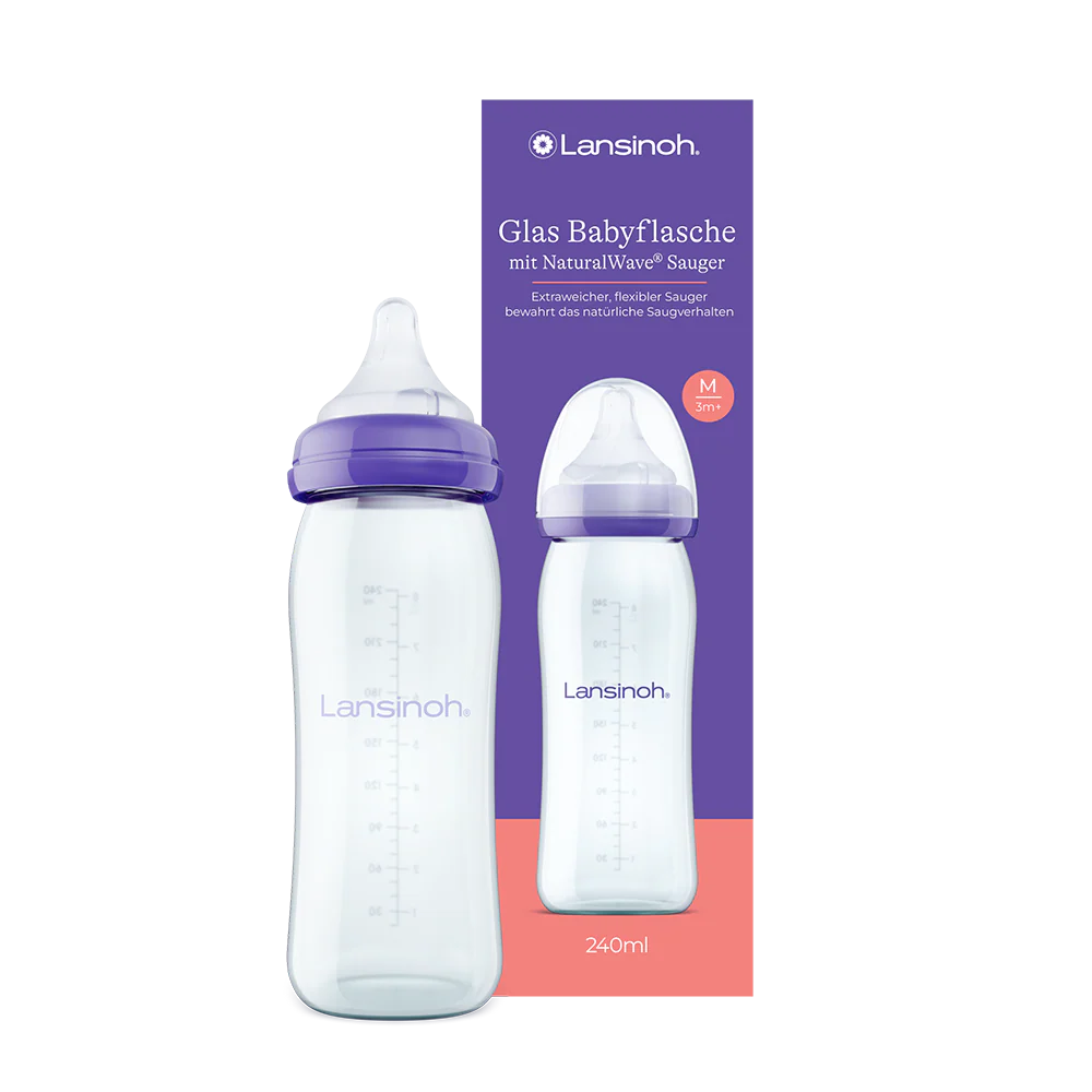 Glas-Babyflasche mit NaturalWave® Sauger 240 ml