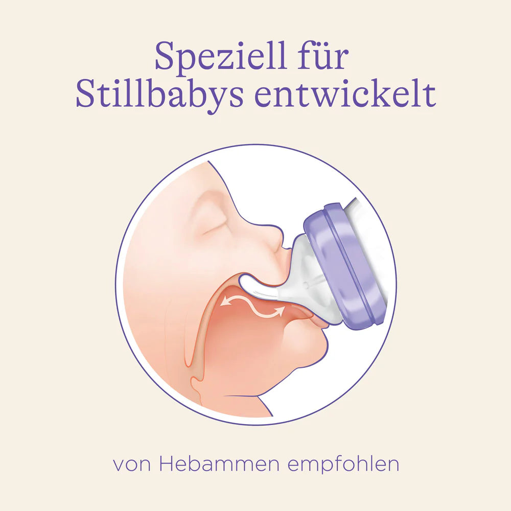 Glas-Babyflasche mit NaturalWave® Sauger 240 ml