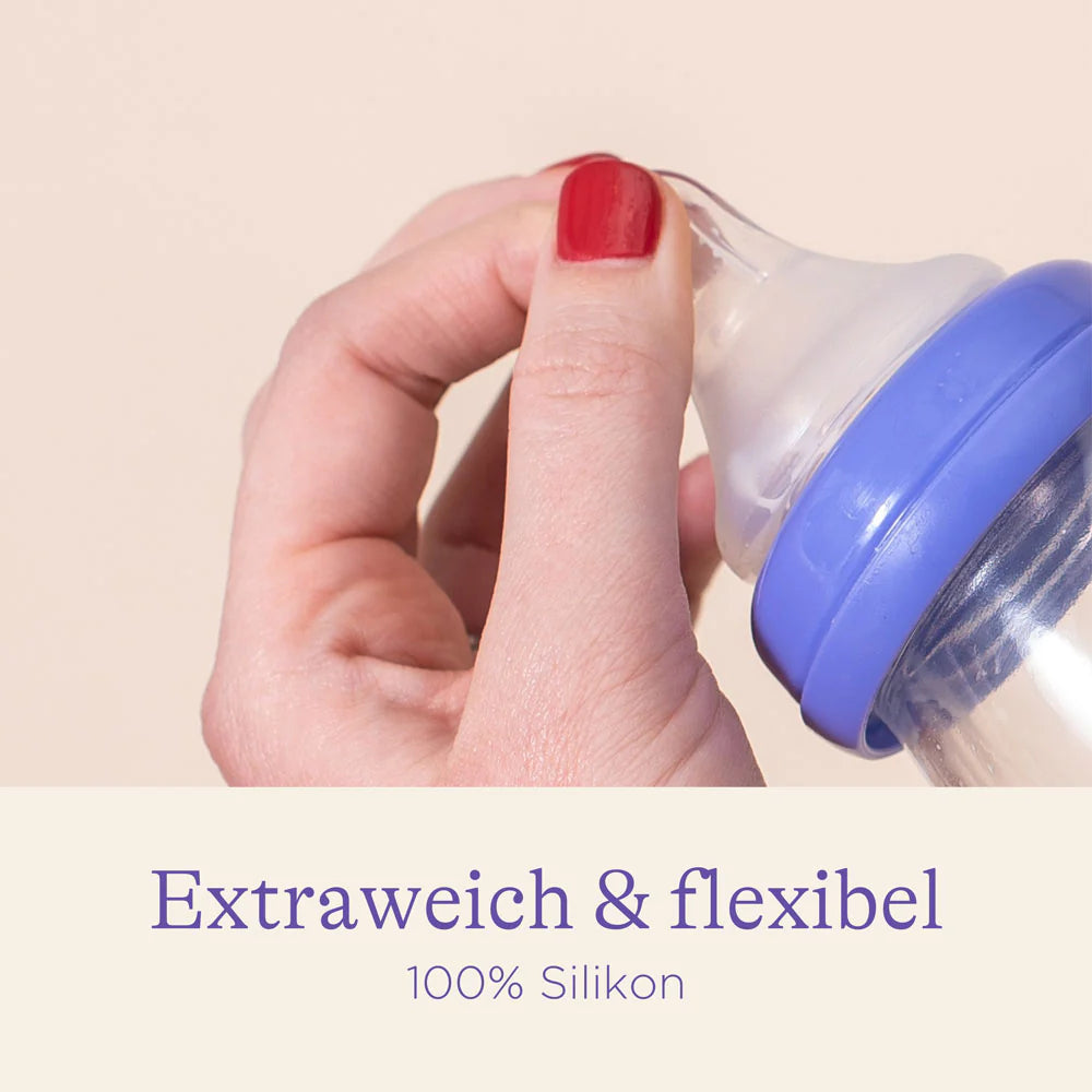 Glas-Babyflasche mit NaturalWave® Sauger 160 ml