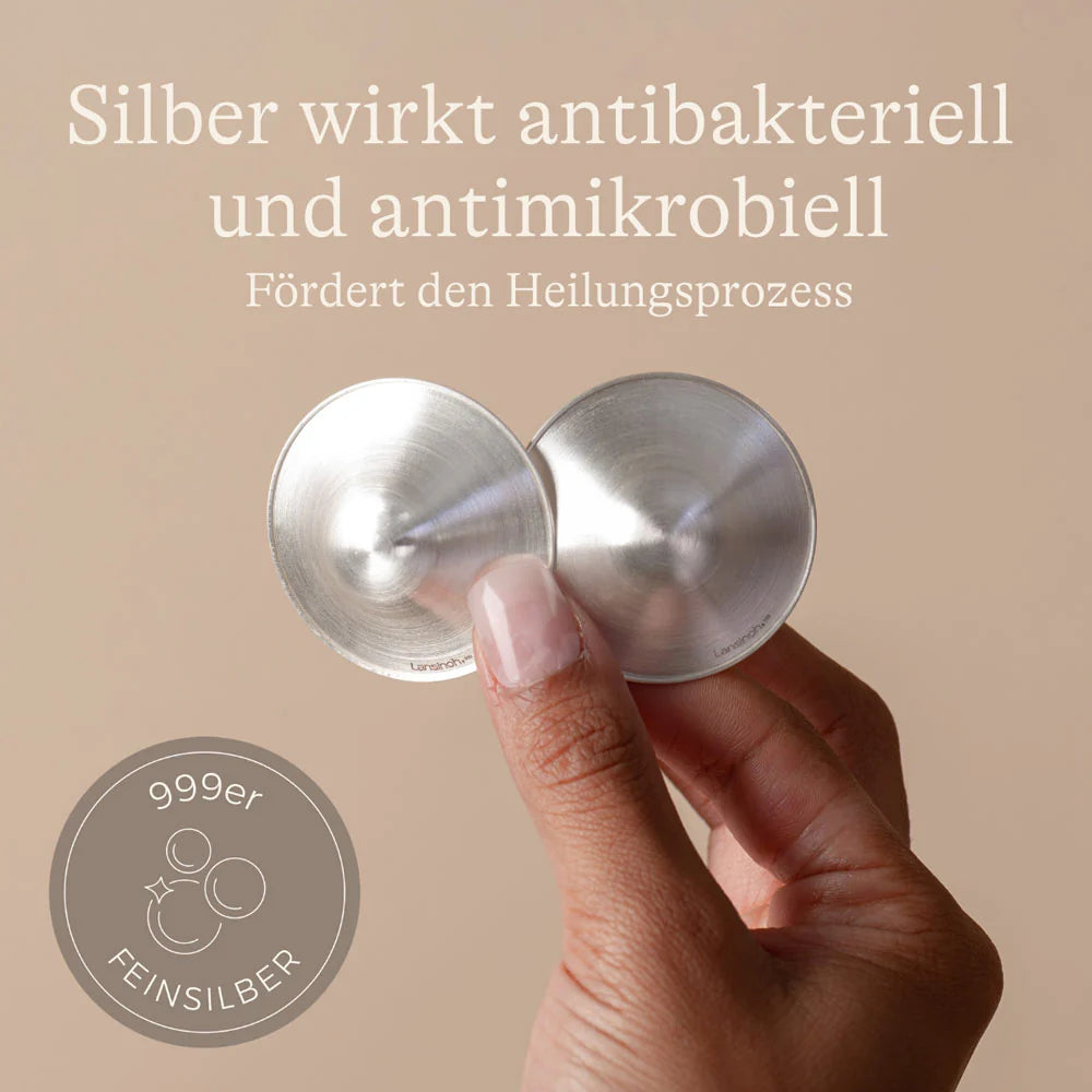 Silberhütchen 2 Stück